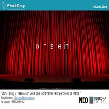 Storytelling y Presentations Skills para incrementar valor percibido de marca_engel fonseca_25 junio 2020