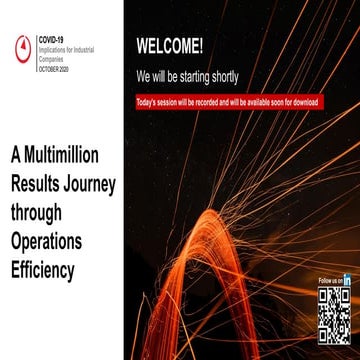 #BainWebinar Next Generation Industrial Performance Post COVID-19