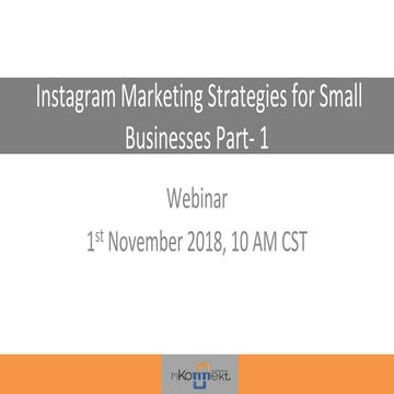 Instagram Marketing Strategies for Small Businesses