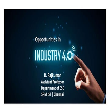 Webinar on oppurtunities on industry 4.0