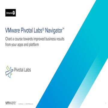 July 29: Achieve Stakeholder Alignment on Governance: Navigator by Pivotal Labs