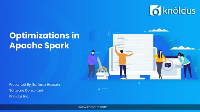 Optimizations in Spark; RDD, DataFrame
