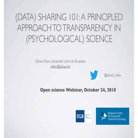 Webinar osf 2018 olivier klein