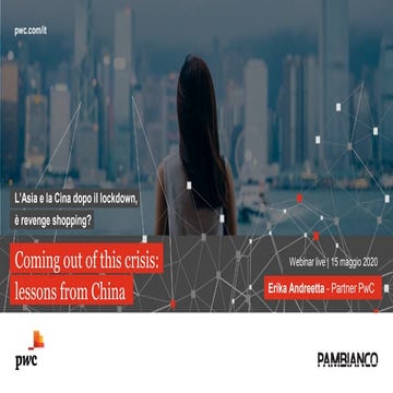 Coming out of this crisis: lessons from China