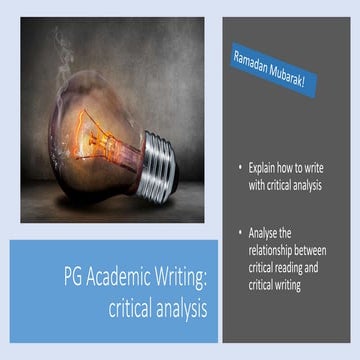 Webinar pg aw critical anlaysis