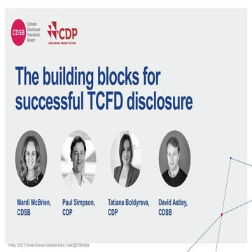 The building blocks for successful TCFD disclosure in conversation with Paul ...
