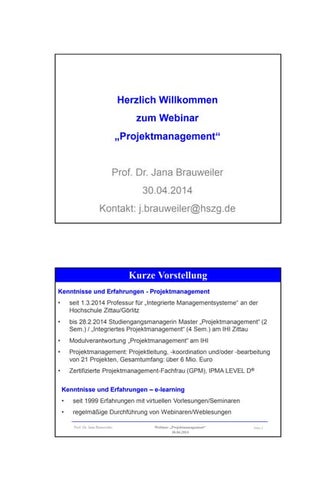 Projektmanagement