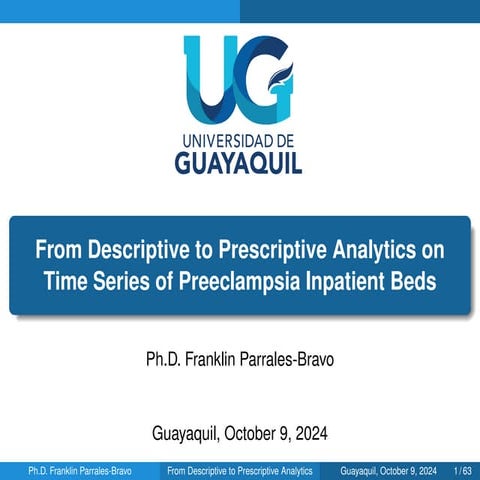 From Descriptive to Prescriptive Analytics on Time Series