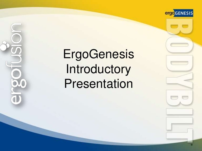 Introduction to Ergogenesis