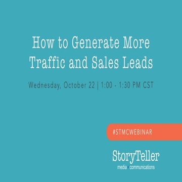 How to Generate Website Visits and Convert More Sales Leads