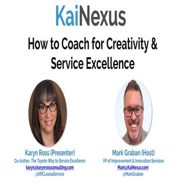 How to Coach for Creativity & Service Excellence