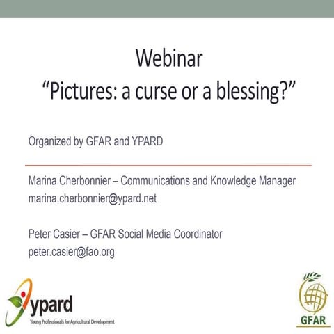 GFAR Webinar "Finding and using pictures for your website or blog"