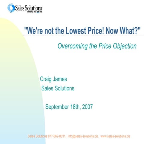 Create Urgency in the Sales Process | PPT