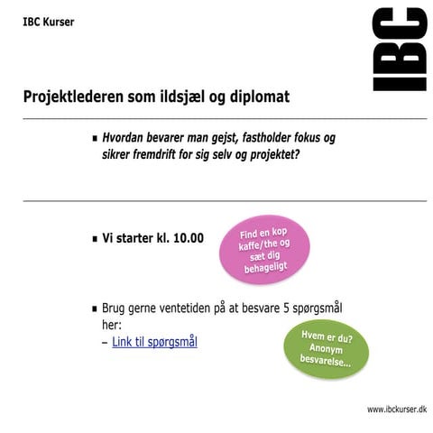 Webinar projektlederen som ildsjæl og diplomat