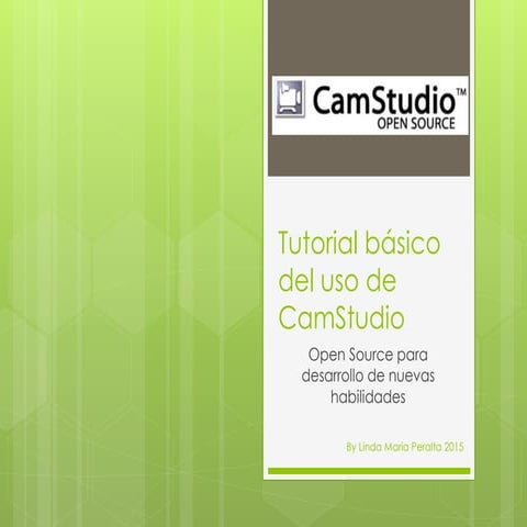 Tutorial básico del uso de CamStudio