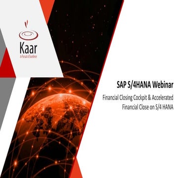 Accelerated Financial Closures with S/4HANA