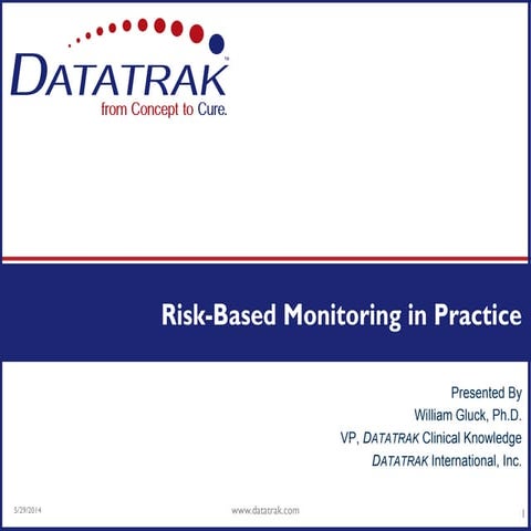 Risk Based Monitoring in Practice | PDF