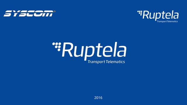 Webinar Ruptela Transport Telematics 2016.ppsx