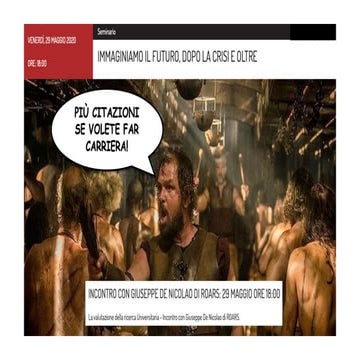 Più citazioni se volete far carriera! La valutazione della ricerca universitaria