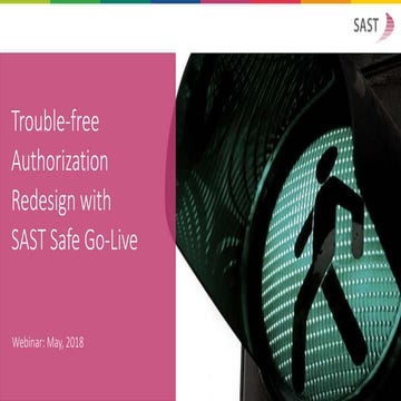 SAST Safe Go-Live Management for SAP authorizations [Webinar]