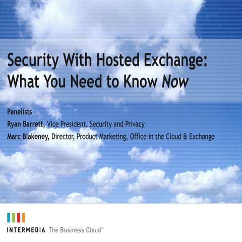 Security With Hosted Exchange