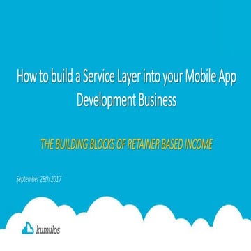 How to Build A Service Layer into your Mobile App Development Business