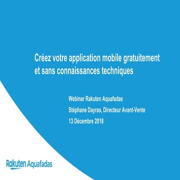 Créez votre application mobile gratuitement et sans connaissances techniques