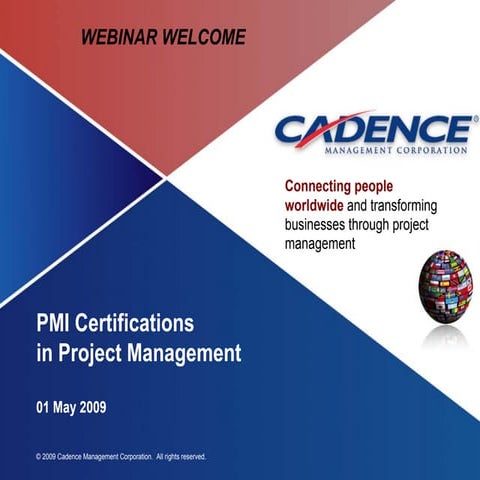 PMI Certifications in Project Management Webinar Slide Deck