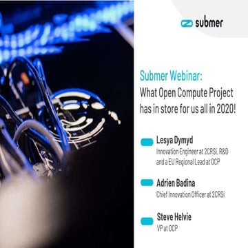 What Open Compute Project has in store for us all in 2020! webinar