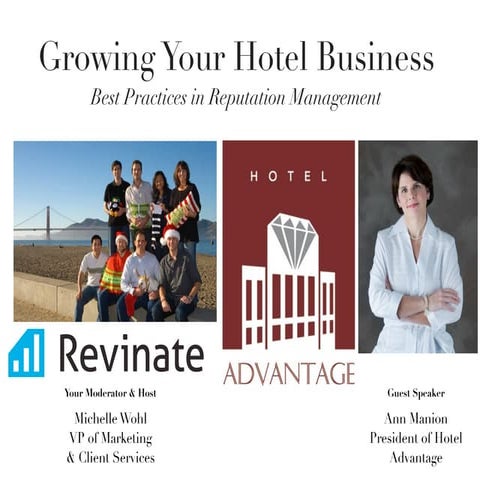 Growing Your Hotel Business:  Best Practices in Hotel Reputation Management