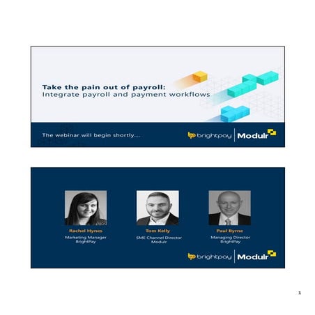 Take the pain out of payroll: Integrate your payroll and payment workflows