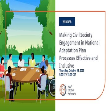 Making Civil Society Engagement in National Adaptation Plan Processes Effecti...