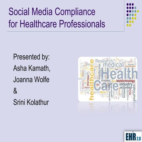 Social Media Compliance for Healthcare Professionals