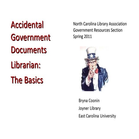 Accidental Gov Info Lib: The Basics