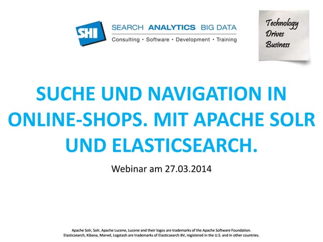 Suche und Navigation in Online-Shop...
