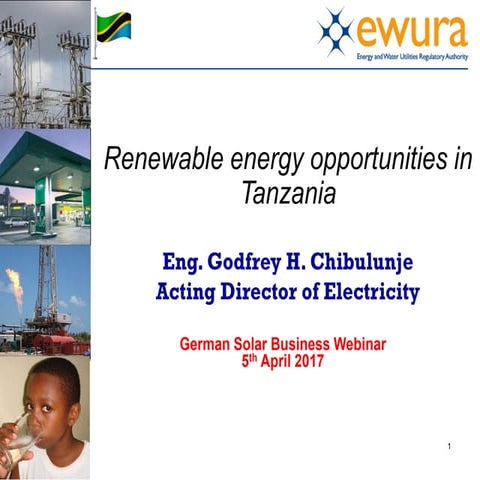 Renewable Energy Development and Regulatory Framework in Tanzania | PDF