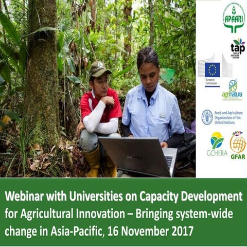 APAARI Webinar with Universities on Capacity Development for Agricultural Inn...