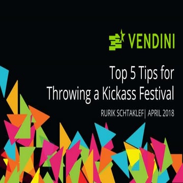[WEBINAR] Top 5 Tips for Throwing A Kick-ass Festival
