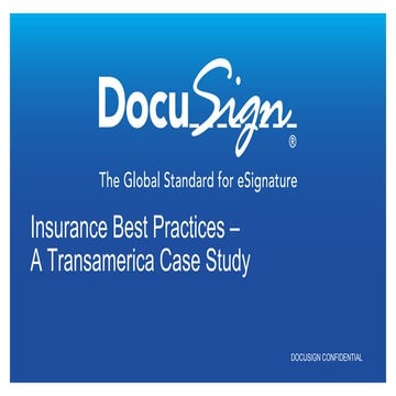 Insurance Best Practices – A Transamerica Case Study