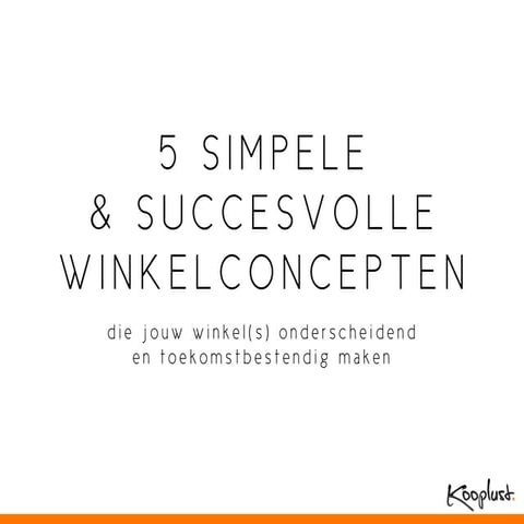 Webinar Winkelconcept