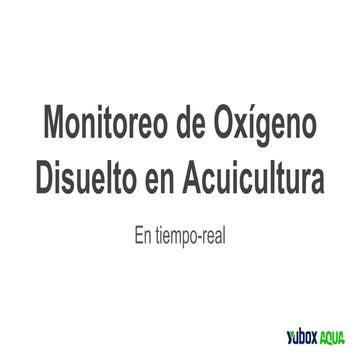Monitorea y controla oxígeno disuelto
