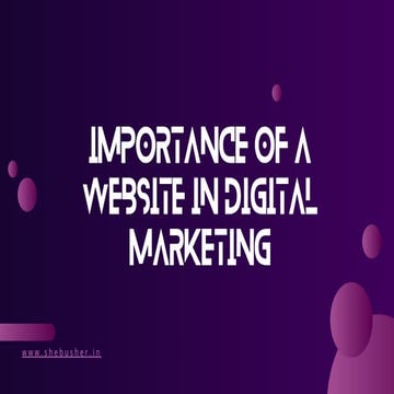 Importance of website in digital marketing | PDF