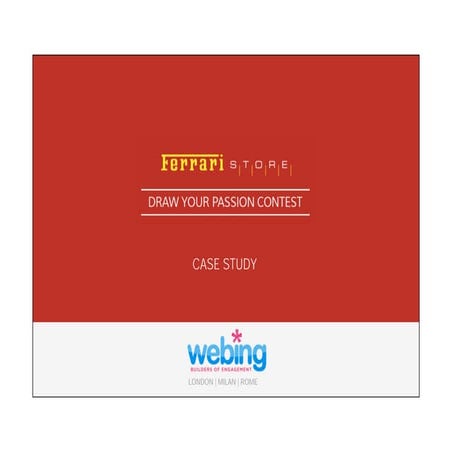 International Social Media Contest Ferrari – by Webing