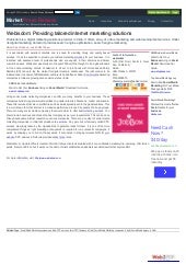 Webisdom Providing Internet Marketing Services