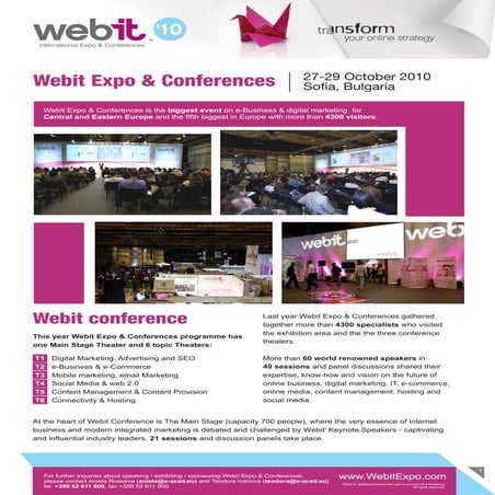 Webit Expo & Conference 2010