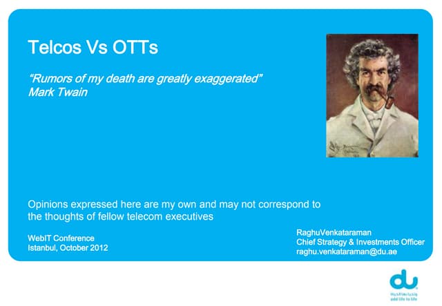 Webit istanbul telco vs ott