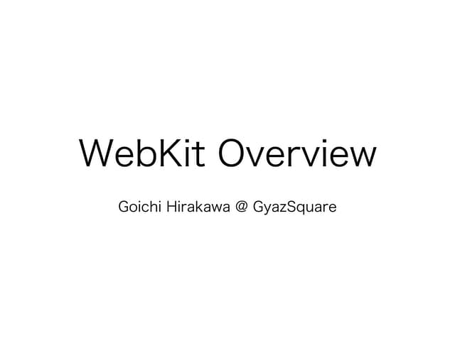 WebKit Overview