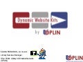 OPLIN Dynamic Website Kit Overview--SEO Users Group