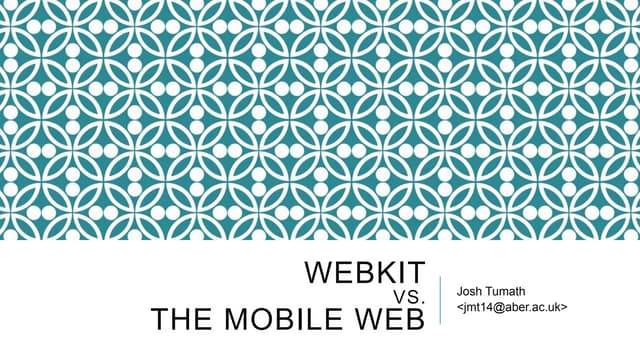WebKit vs. the mobile Web