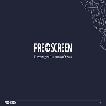 lnnovate or Die: E-Recruiting von 0 auf 100 in 48 Stunden